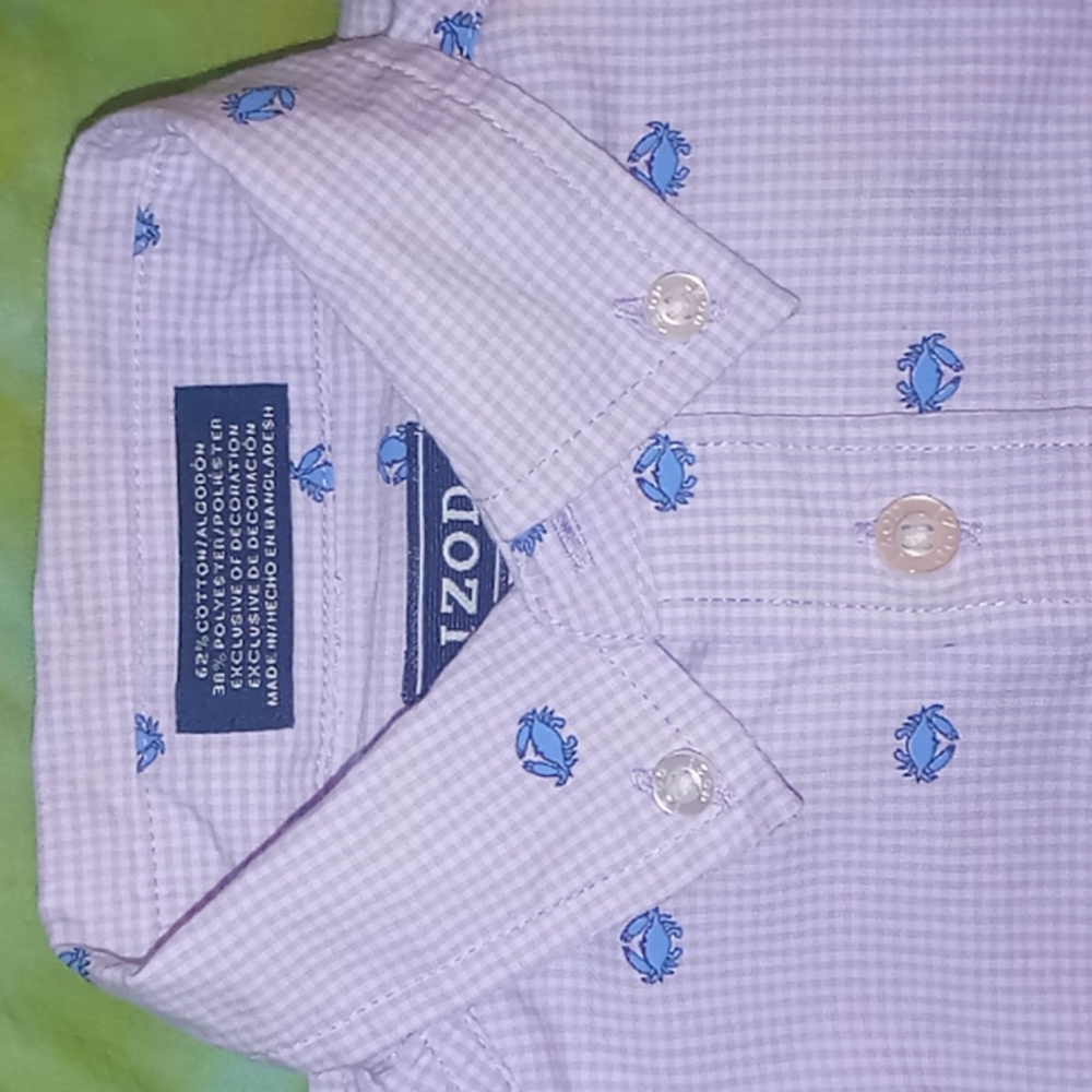 Izod kong sleeve Shirt Sz 8